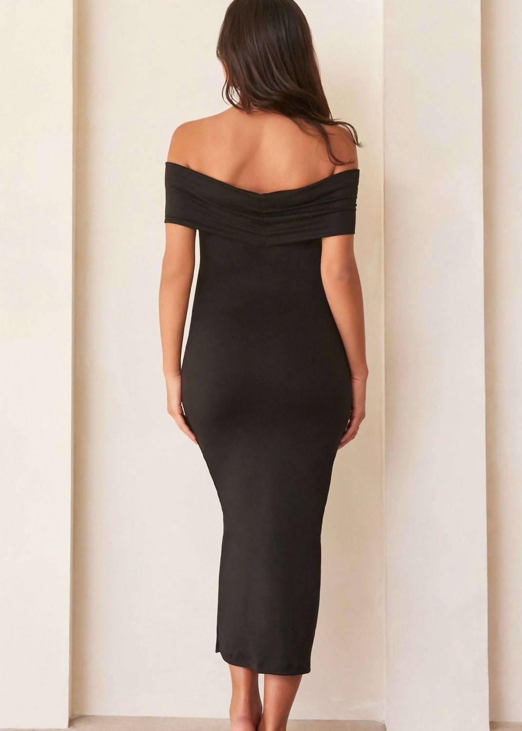 Bumpsuit - Stretch Off-shoulder Maternity Dress