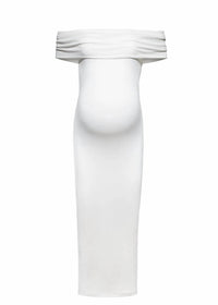 Bumpsuit - Stretch Off-shoulder Maternity Dress