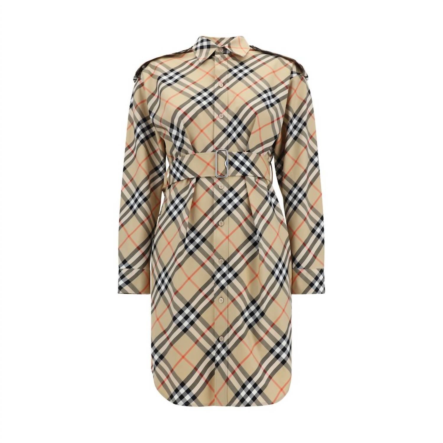 Burberry - Women's Archivio Chemisier Dress - beige - clothing - dresses