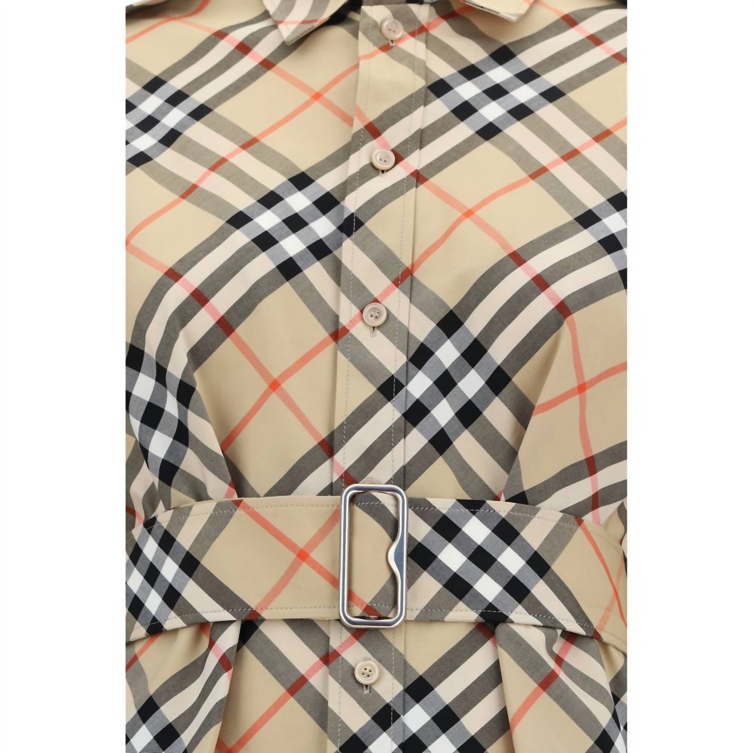 Burberry - Women's Archivio Chemisier Dress - beige - clothing - dresses