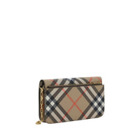 Burberry - Women's Magnetic Flap Wallet - bags - beige - cotton - blend