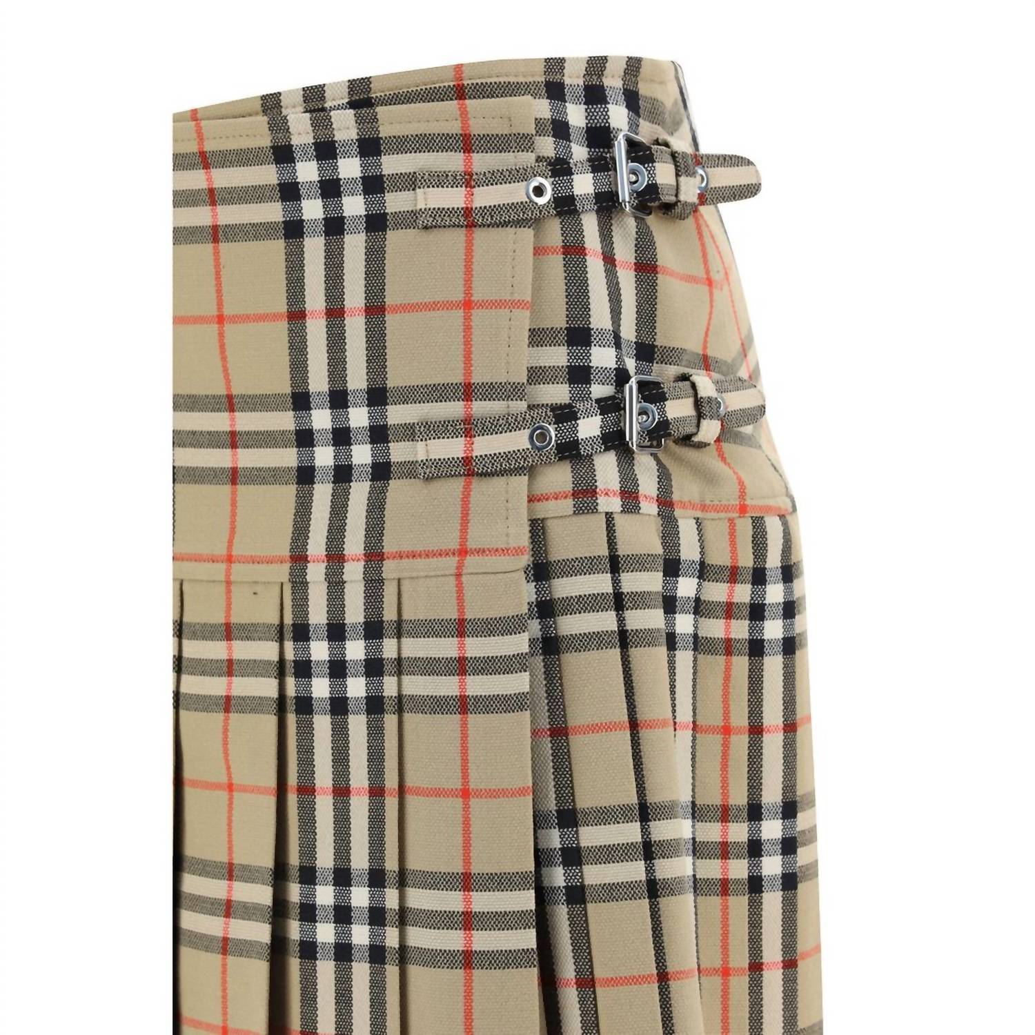 Burberry - Women's Zoe Skirt - beige - clothing - mini