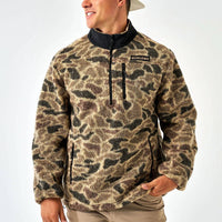 Burlebo - Sherpa Quarter Zip Camo Pullover