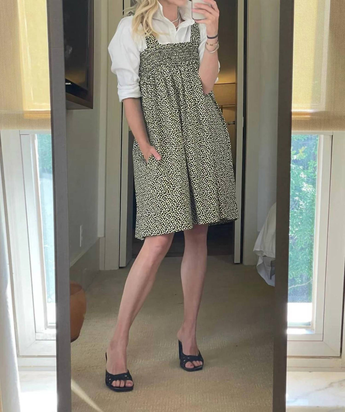 Buru - Lemon Tie Strap Dress