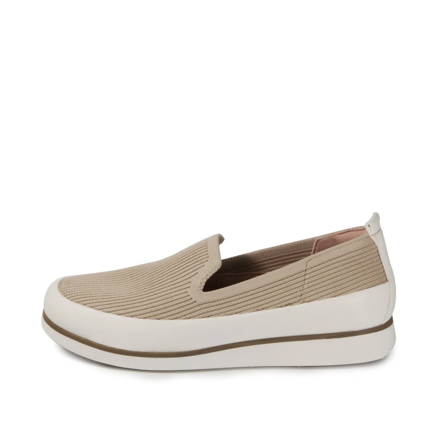 Bussola - Women's Kajsa Koln Knit Slip - on Shoes - brown - leather - shoes