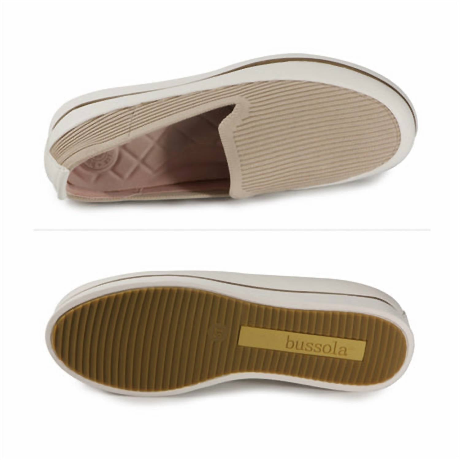 Bussola - Women's Kajsa Koln Knit Slip - on Shoes - brown - shoes - sneakers