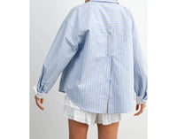 Buttermelon - Striped Long-sleeve Button-up Shirt
