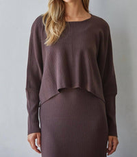By Together - Apollo Ribbed Pullover Top