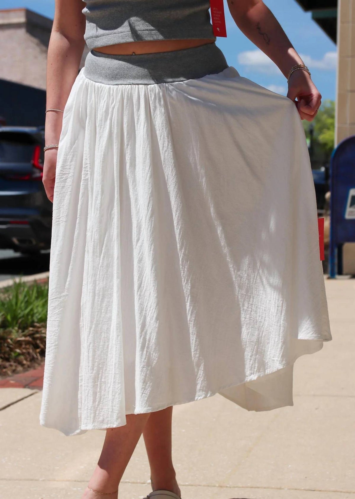 By Together - Asymmetrical Midi Skirt