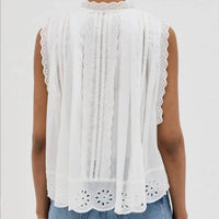 By Together - Ava Eyelet Button Down - button - down - shirts - clothing - cotton