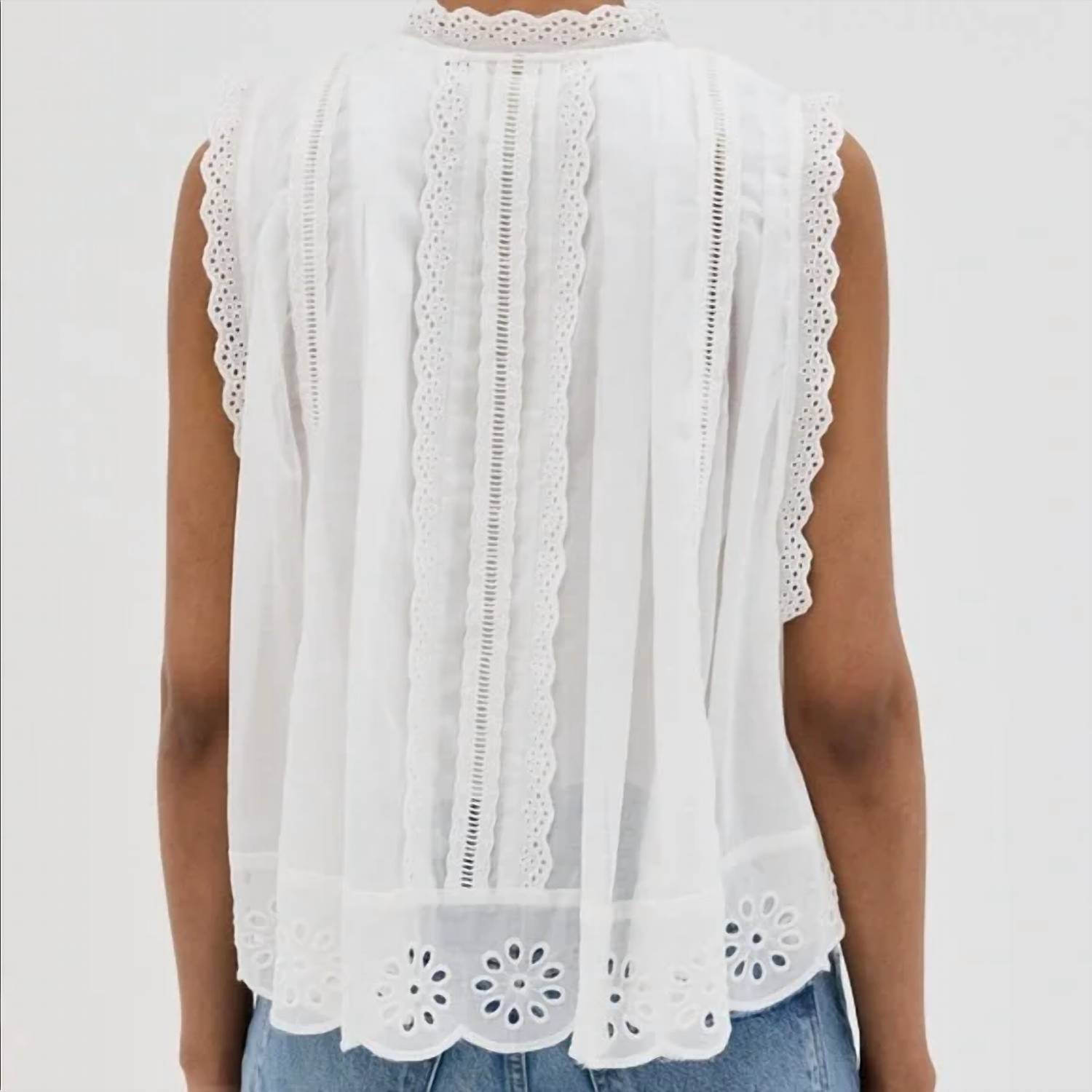 By Together - Ava Eyelet Button Down - button - down - shirts - clothing - cotton