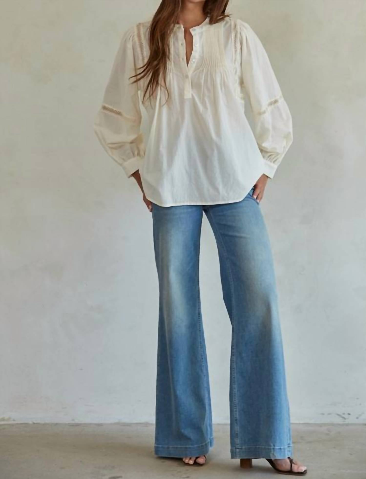 By Together - Boho Top - beige - clothing - cotton