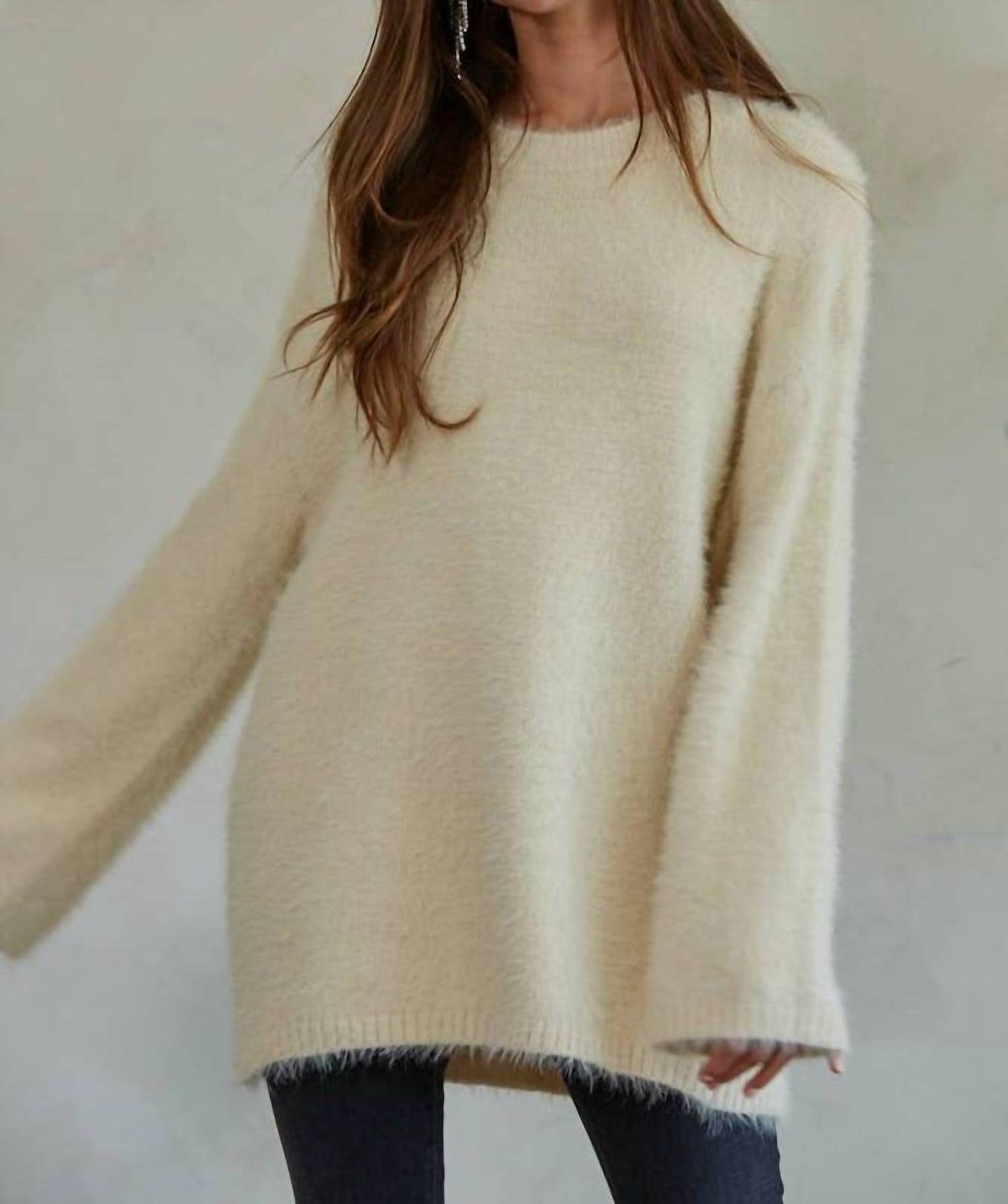 By Together - Fuzzy Knit Pullover Sweater