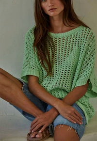 By Together - Knit Fishnet Sweater