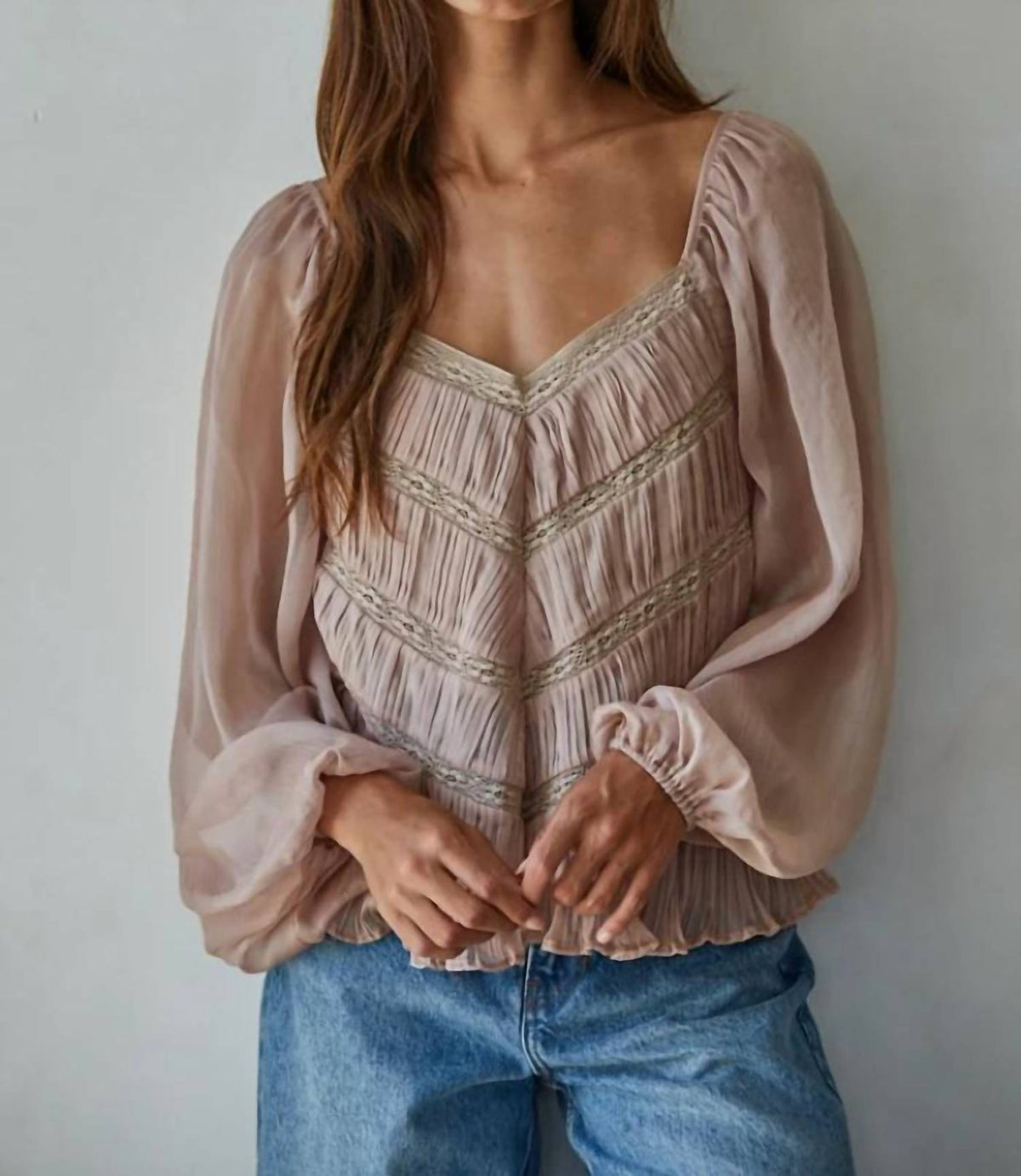 By Together - Long Sleeve See Through Top