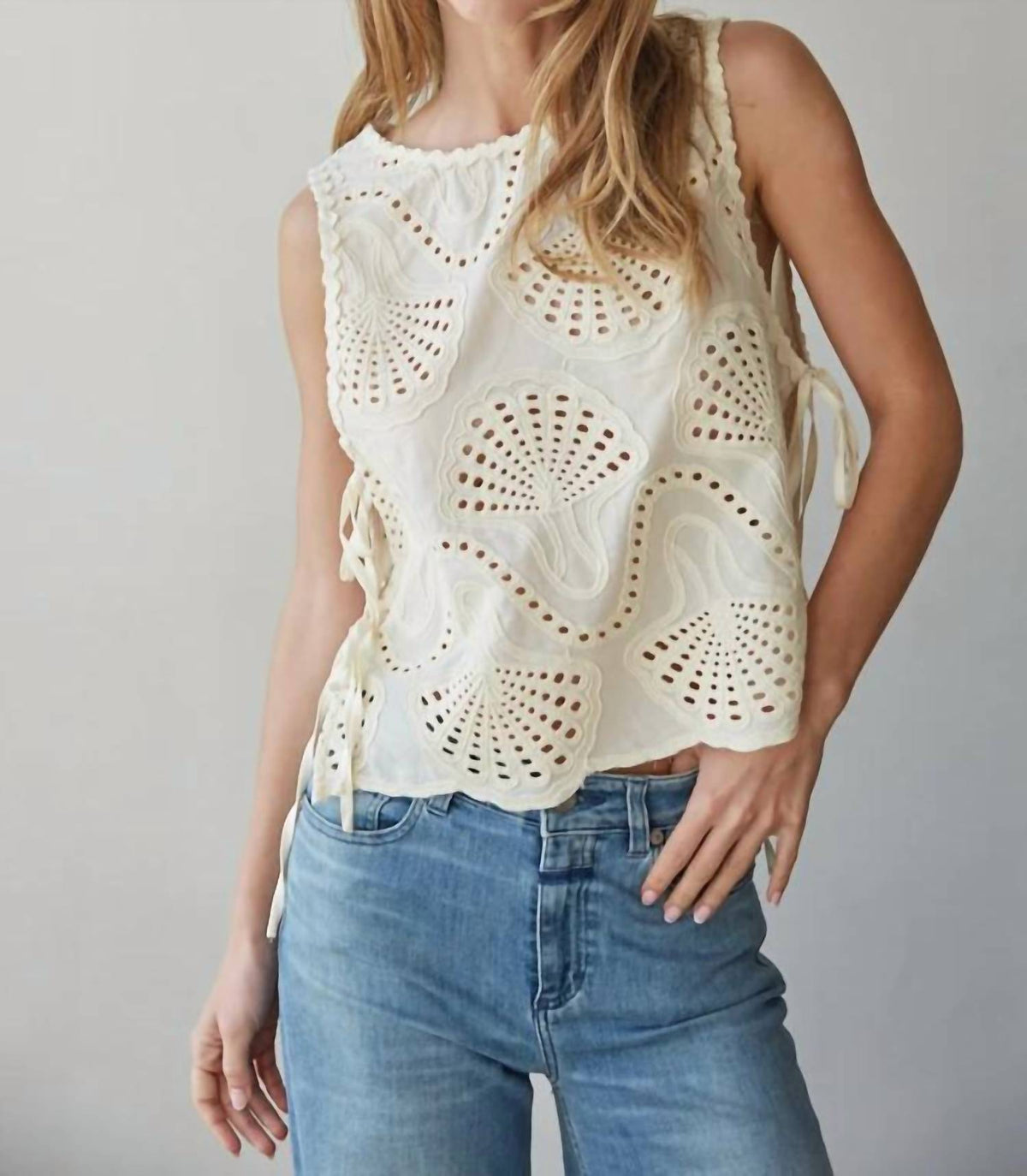 By Together - Lowen Eyelet Top