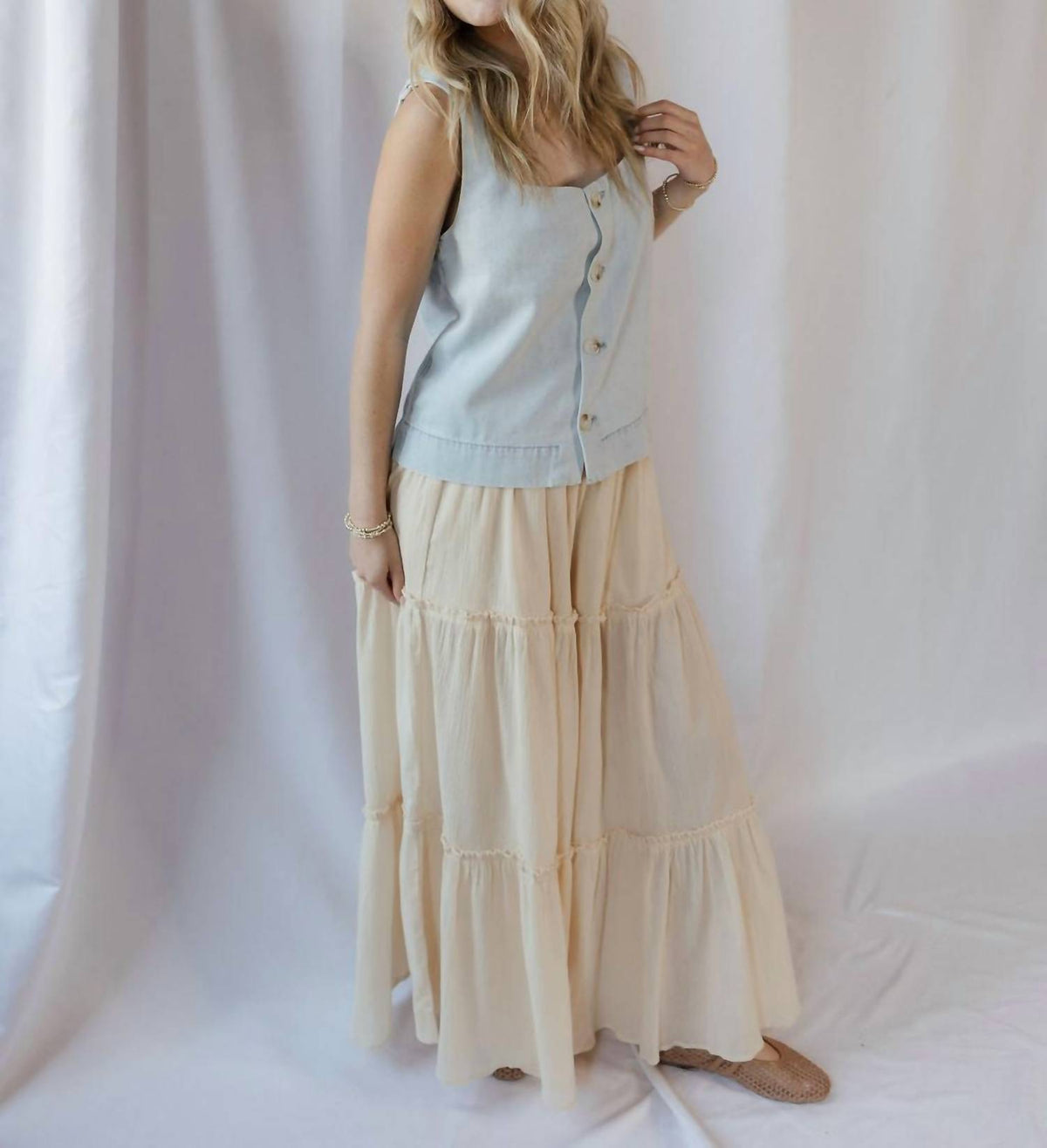By Together - Ruffle Chiffon Pants