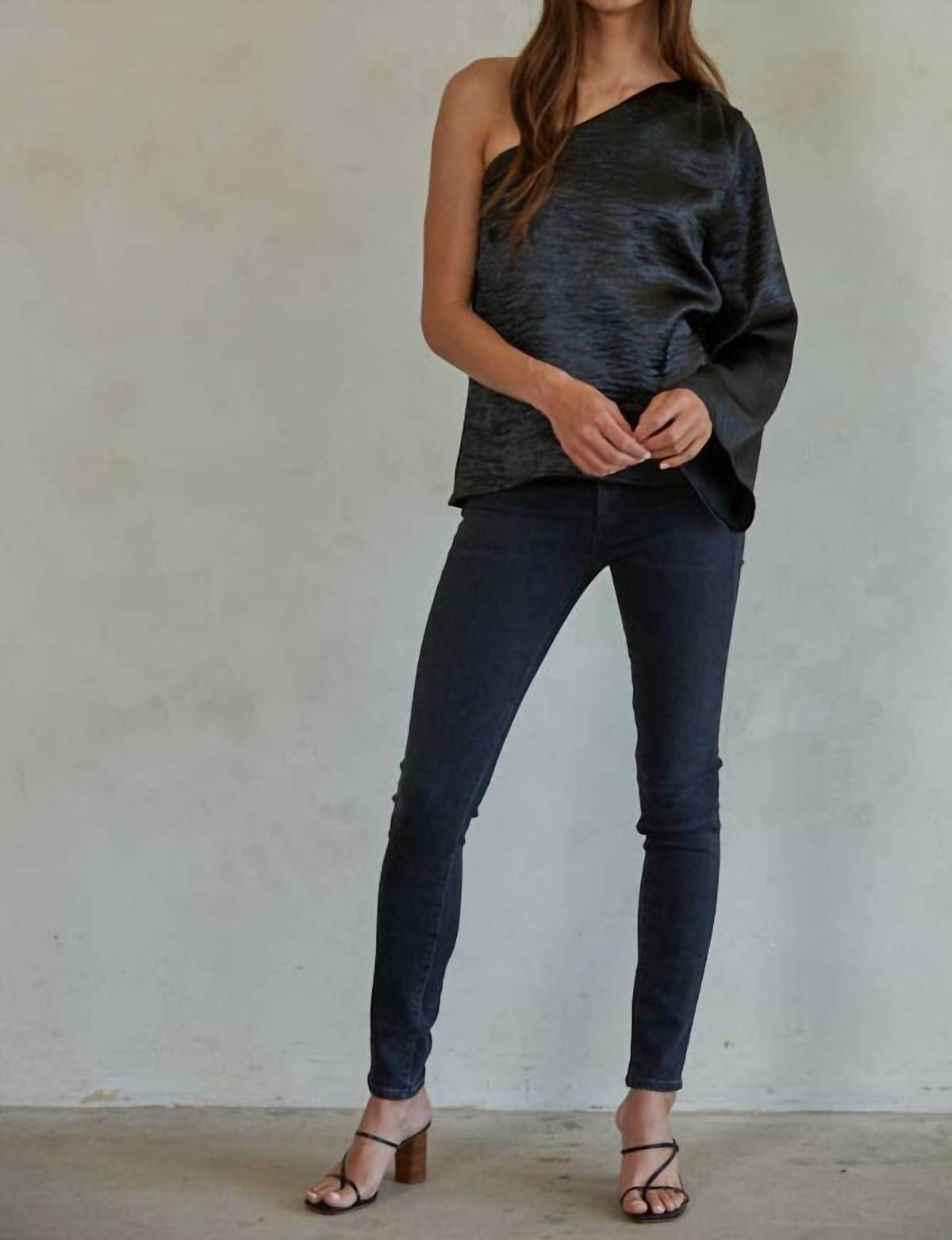 By Together - One Shoulder Long Sleeve Top