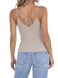 By Together - Ribbed Spaghetti Tank Top