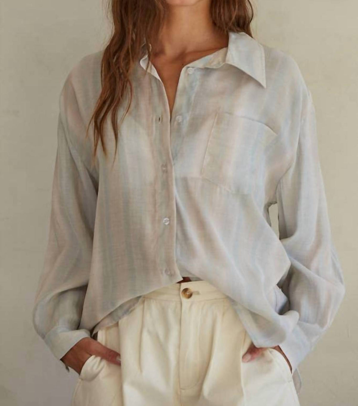 By Together - Stripe Button Down Shirt