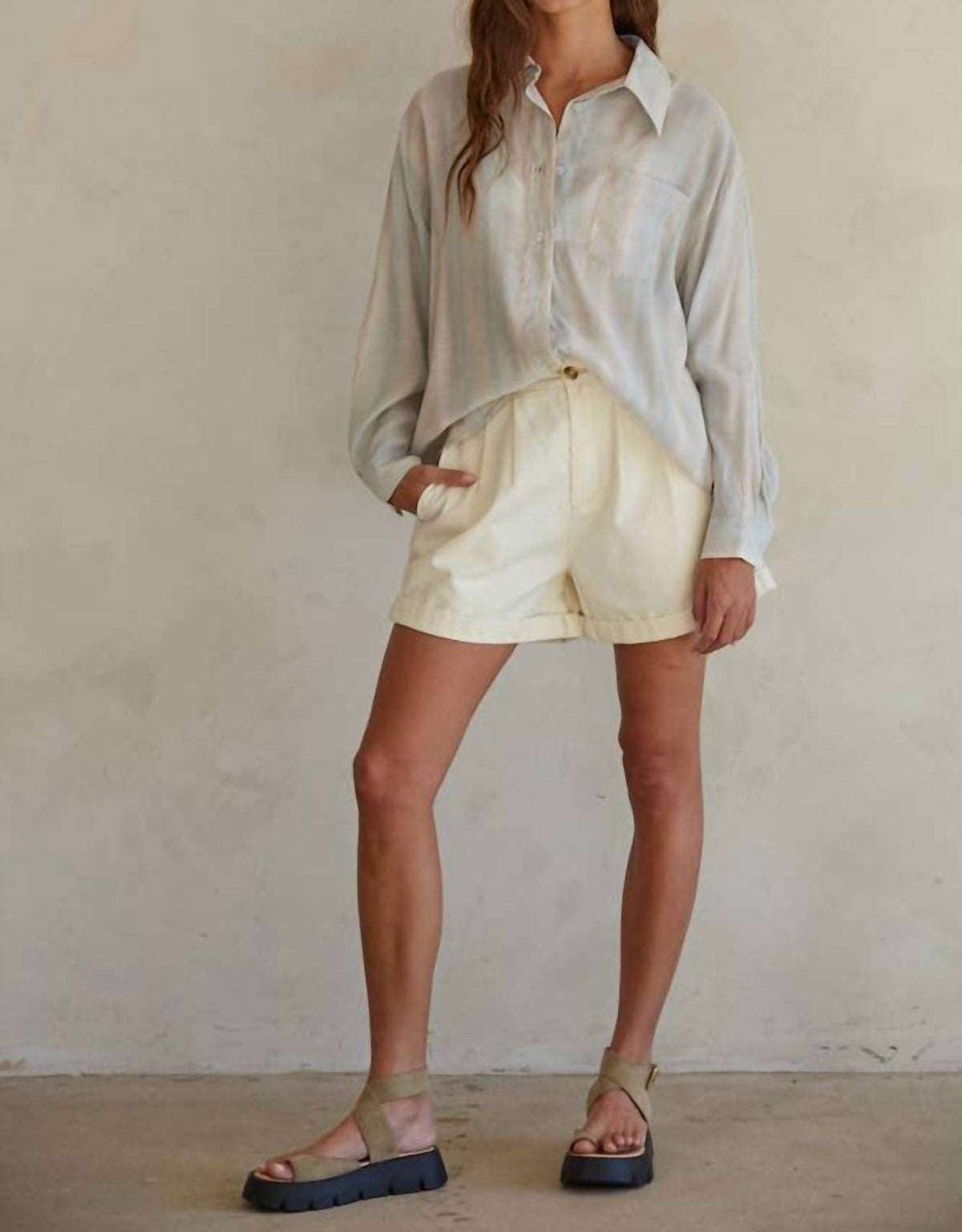 By Together - Stripe Button Down Shirt