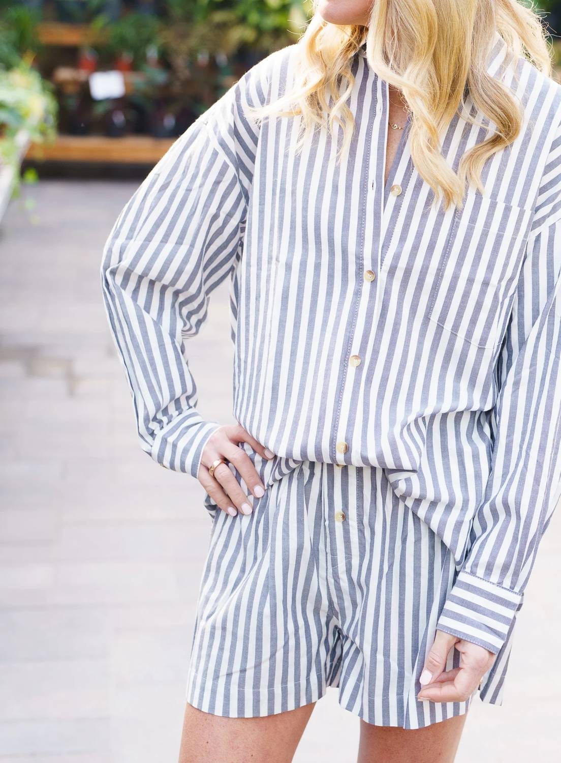 By Together - Striped Oversized Shirt
