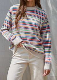 By Together - Striped Pullover Sweater