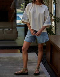 By Together - Threaded Tee - clothing - cotton - patterned