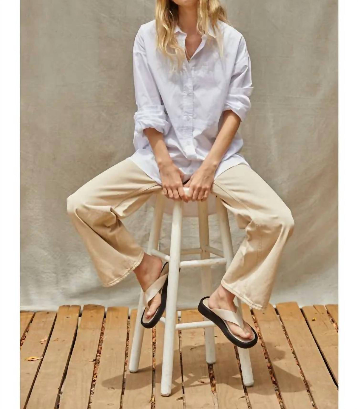 By Together - Woven Cotton Button Down Shirt