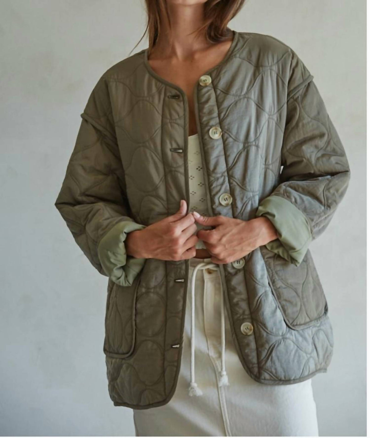 By Together - Woven Nylon Quilted Jacket