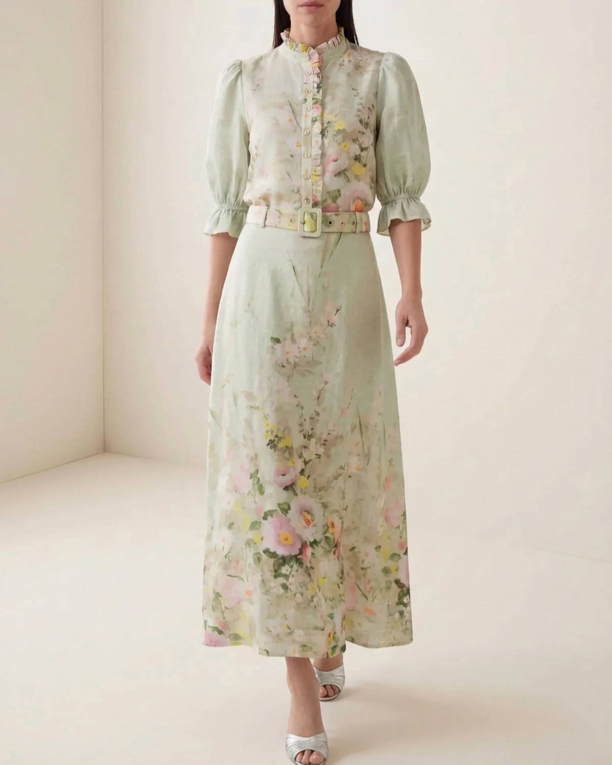 Bytimo - Floral Linen Blouse