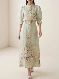 Bytimo - Linen Midi Skirt
