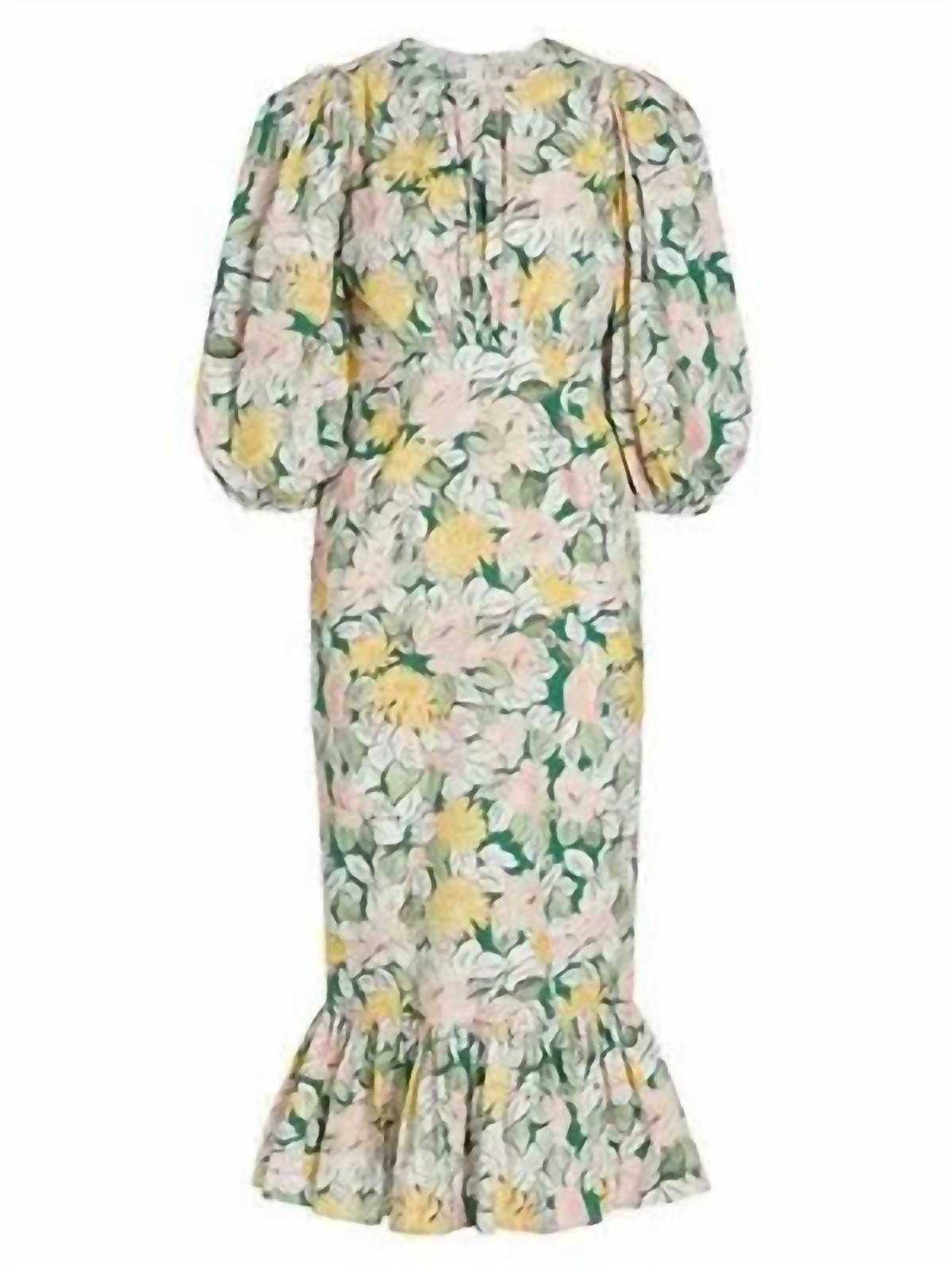 Bytimo - Women's Festive Cotton Midi Dress - clothing - cotton - dresses