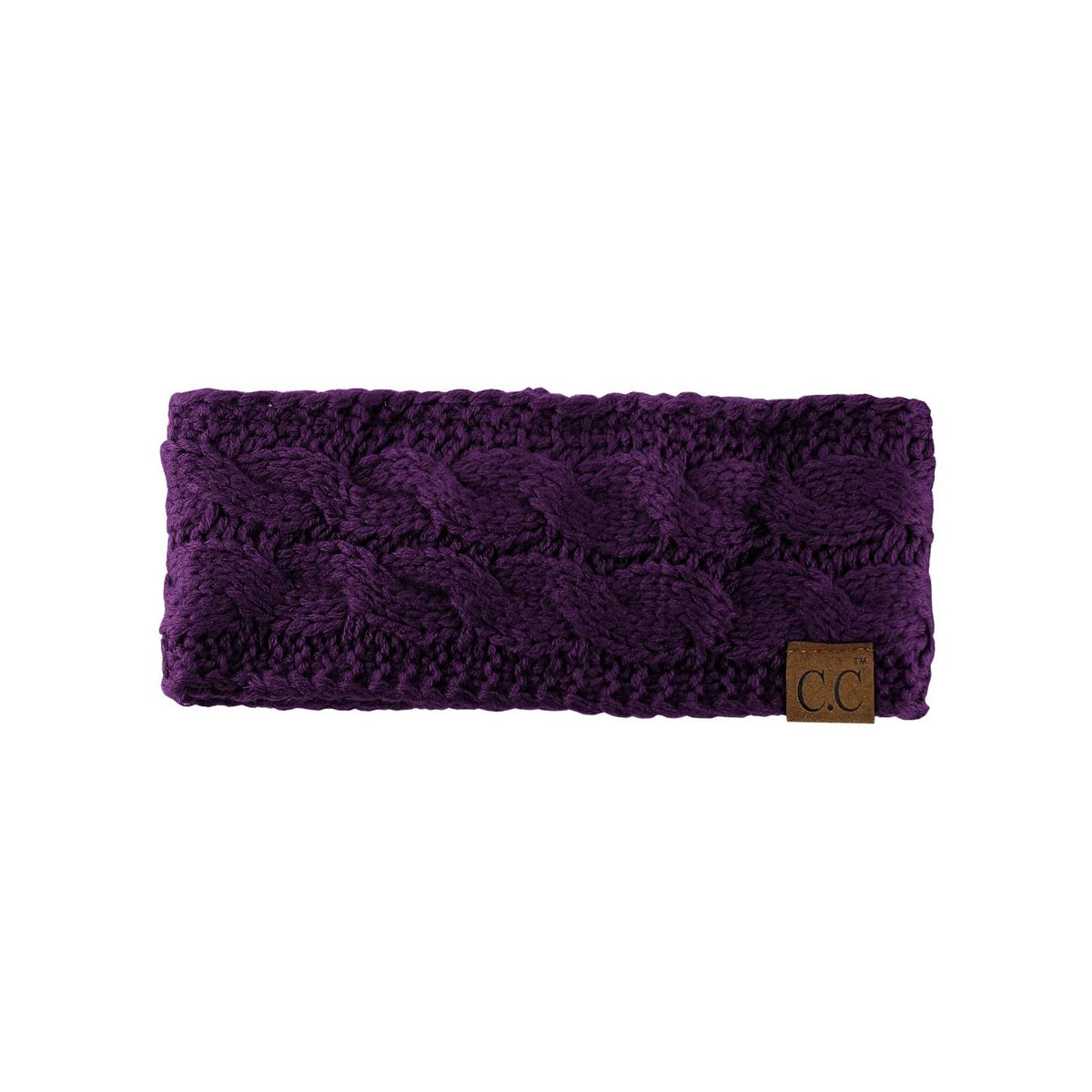 C.C Beanie - Cable Knit Lined Headwrap
