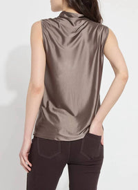 Lysse - Irina Stretch Satin Turtleneck Top