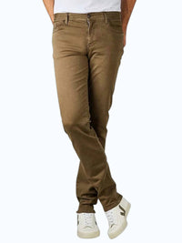 Alberto Pipe Coloured Regular Fit Jeans in military green - men's jeans