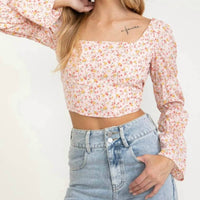 Cloud Ten - Lindsay Open Back Floral Top