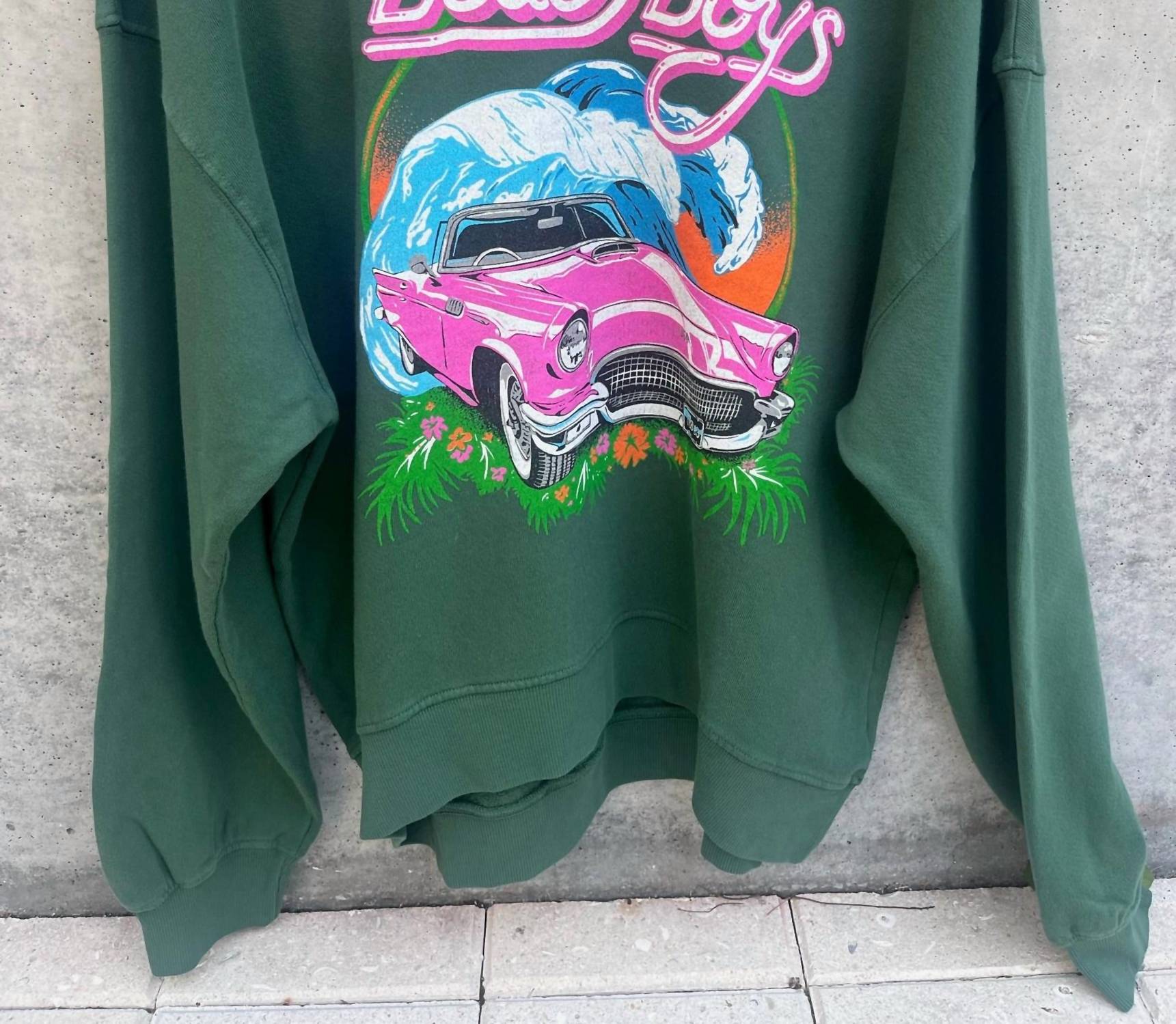 Daydreamer - Beach Boys Surf Usa Oversized Crew Sweatshirt