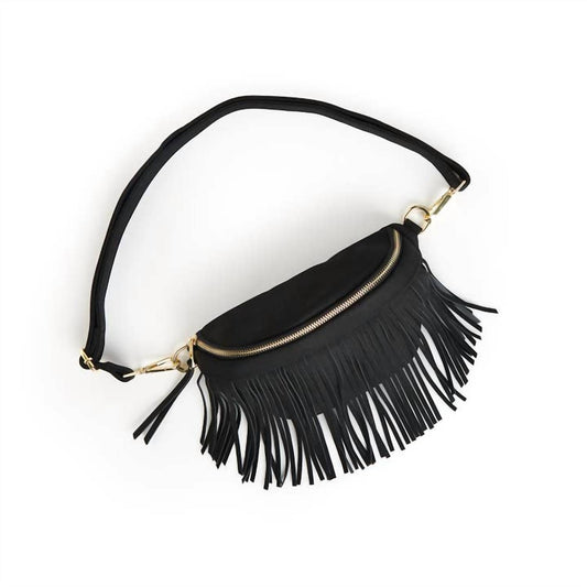 Women's Removeable Fringe Belt Bag