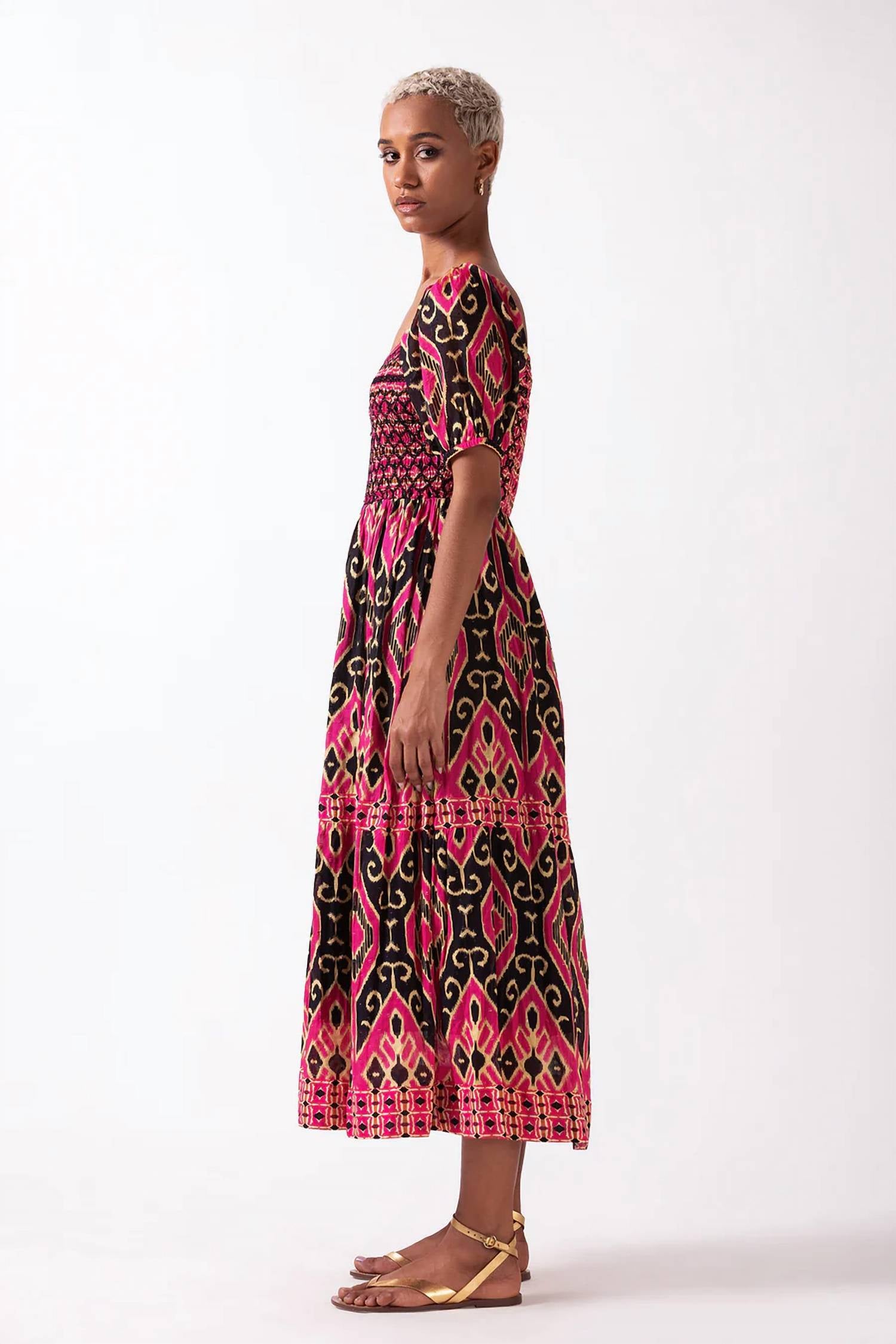 Ash & Eden - Merris Tiered Midi Dress