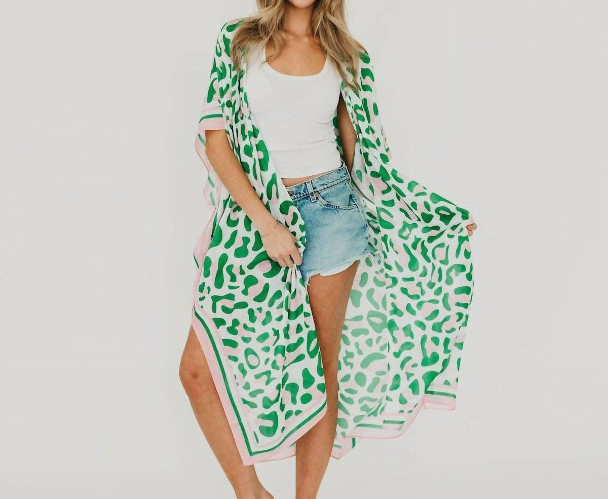Pretty Simple - Women's Lena Leopard Kimono