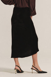 Velvet By Graham & Spencer - Felicity Satin Bias Skirt