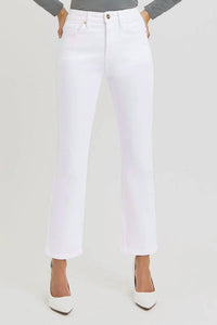 Risen - Nessa High-rise Straight-leg Crop Jeans