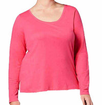Jenni By Jennifer Moore - Women's Fleece Long Sleeve Pajama Top