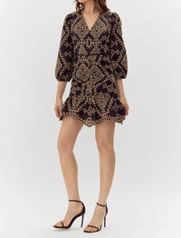 Adelyn Rae - Poppy Embroidered Mini Dress