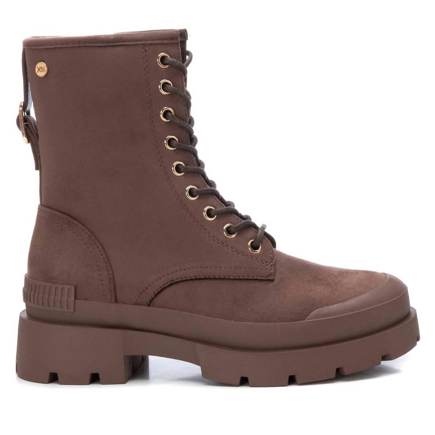 Xti - Women's Suede Lace-Up Booties