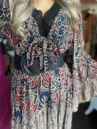 Angie - V Neck Short Ruffled Mini Dress