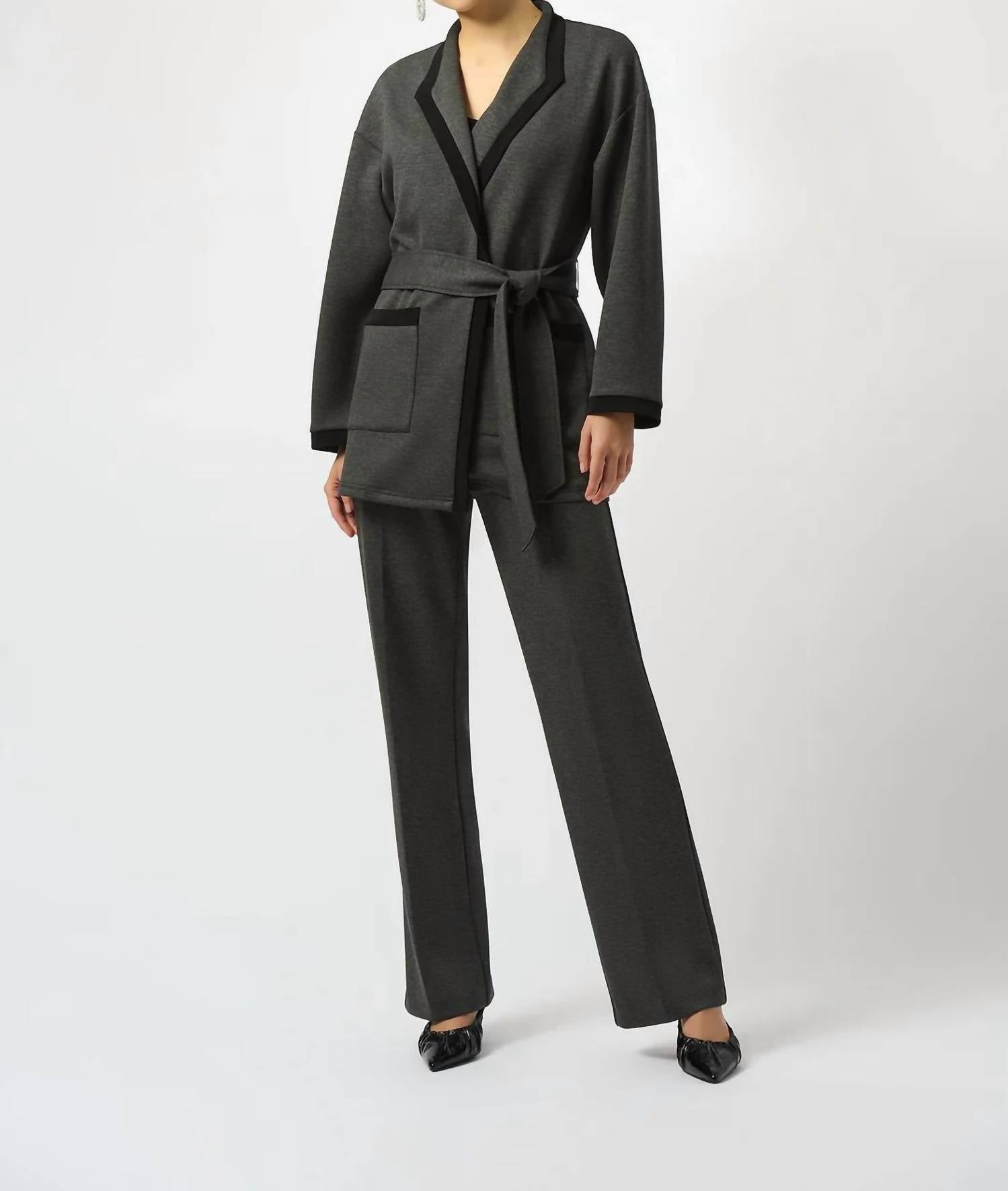 Joseph Ribkoff - Belted Wrap Kimono Coat
