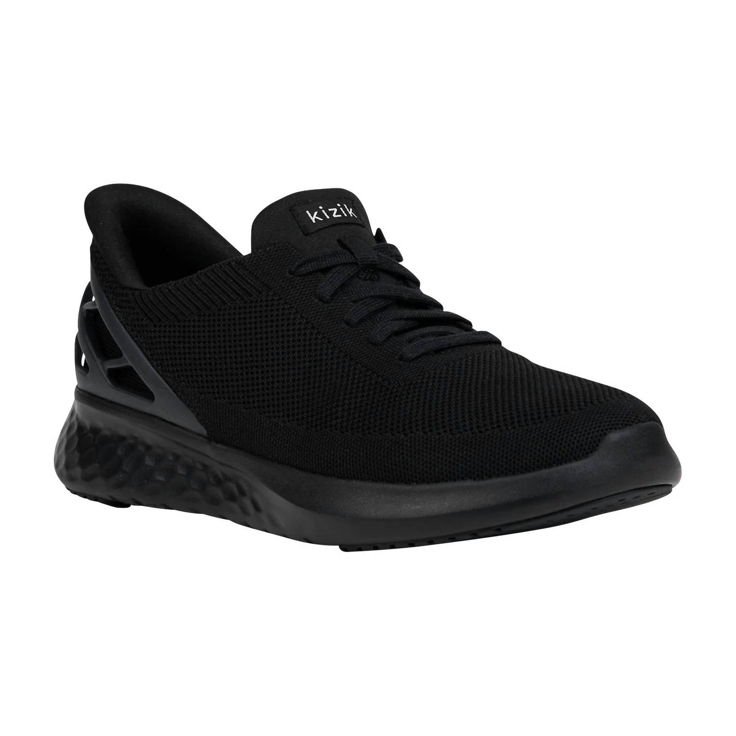 kizik Men's Athens Slip-on Heel Lift Sneakers in black - men's sneaker