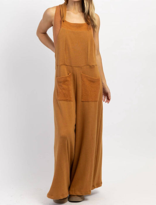 MOXIE RELAXED COTTON JUMPSUIT